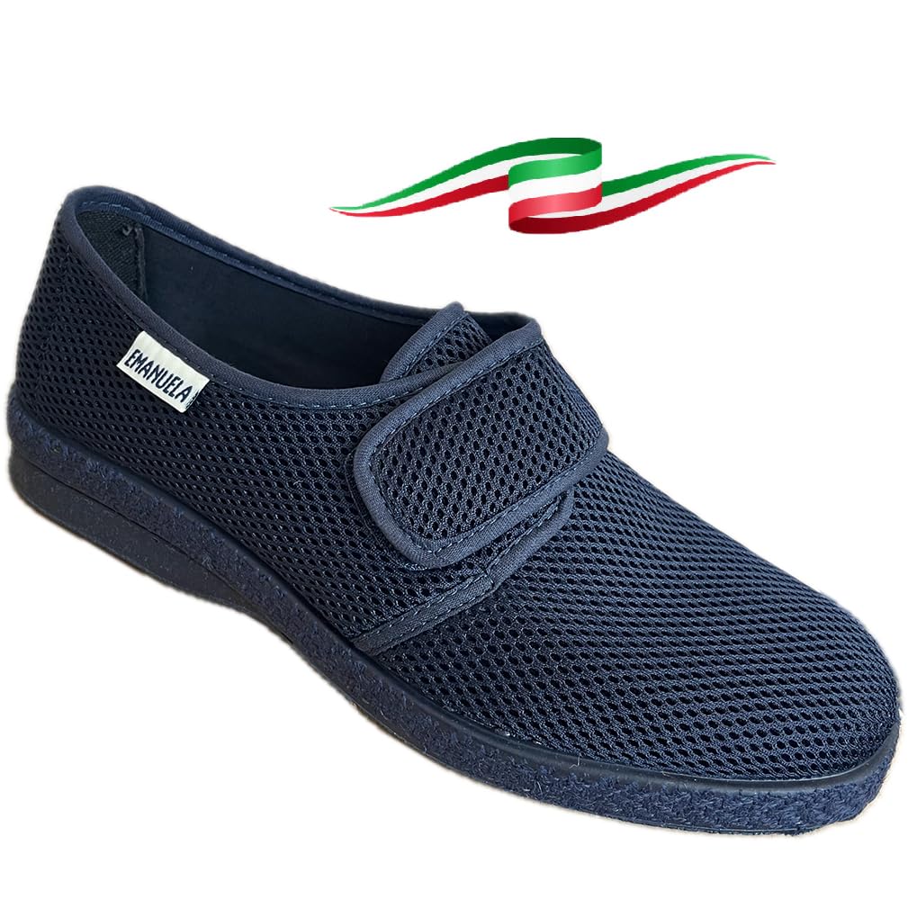 uomo estive fresche e leggere in tela a NIDO D'APE Plus con strappo pianta comoda dal 2025 Made in Italy