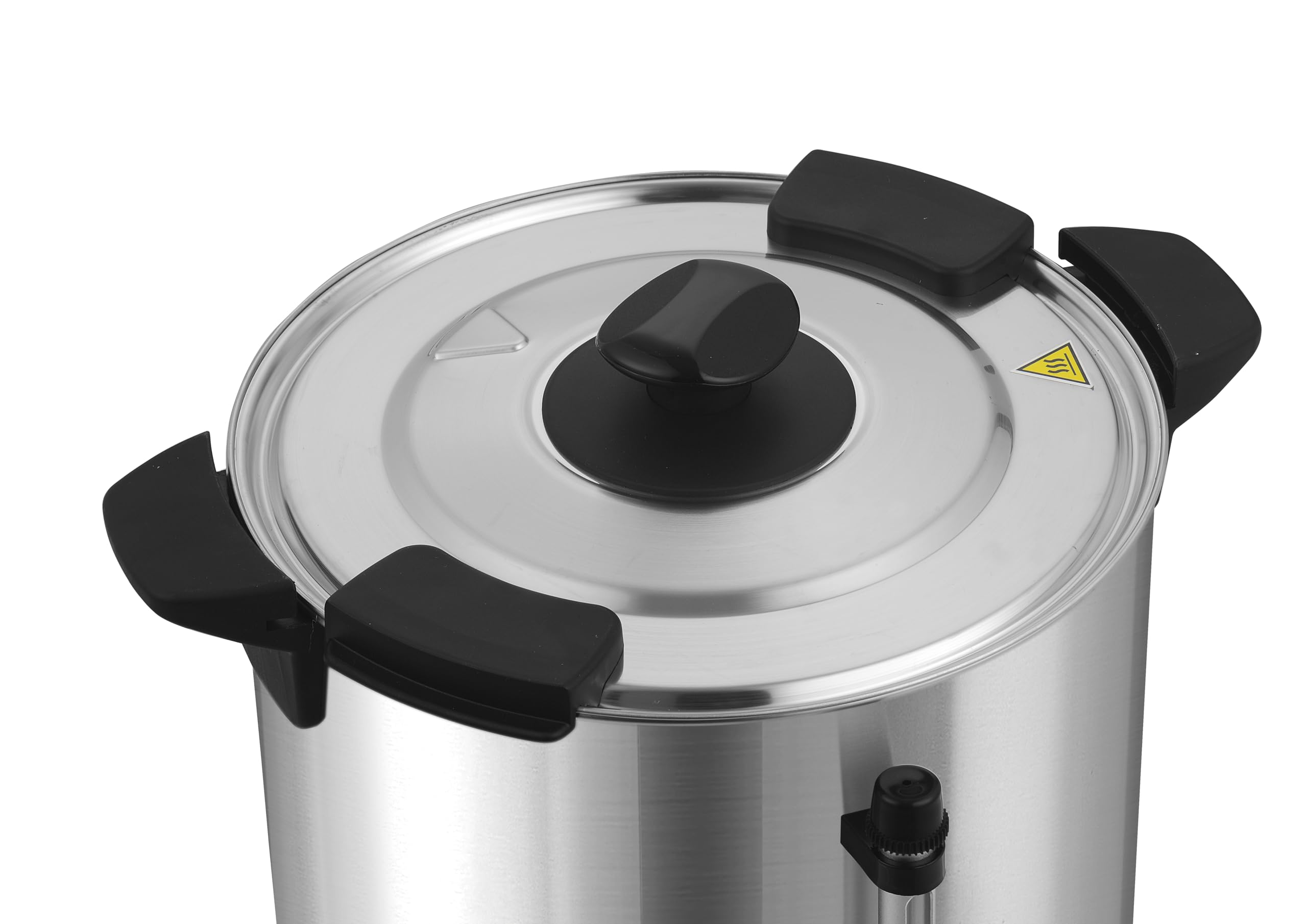 METRO Professional Cafetera/Urna de café GCM4015, Caldera Catering Comercial, acero Inoxidable, 15 L, 100 tazas, 1650 W, indicador nivel de agua, función conservación del calor, plata