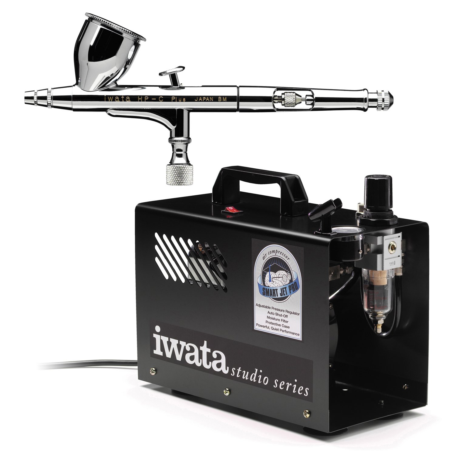 Iwata High Performance Plus HP-C Plus Airbrushing System with Smart Jet Pro A.