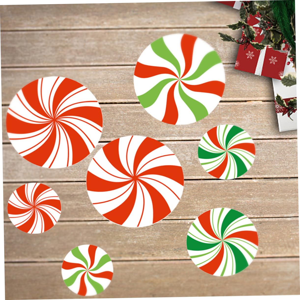 OSALADI 3 Juegos De Calcomanías De Pared Autoadhesivas Con Temática De Dulces Navideños Para Decoración Del Hogar 12 Unidades X 3