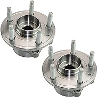 Vista 329 de TRQ Juego de 2 rodamientos de rueda trasera y conjunto de cubo con sensor ABS compatible con Ford Transit Connect 2014-2018