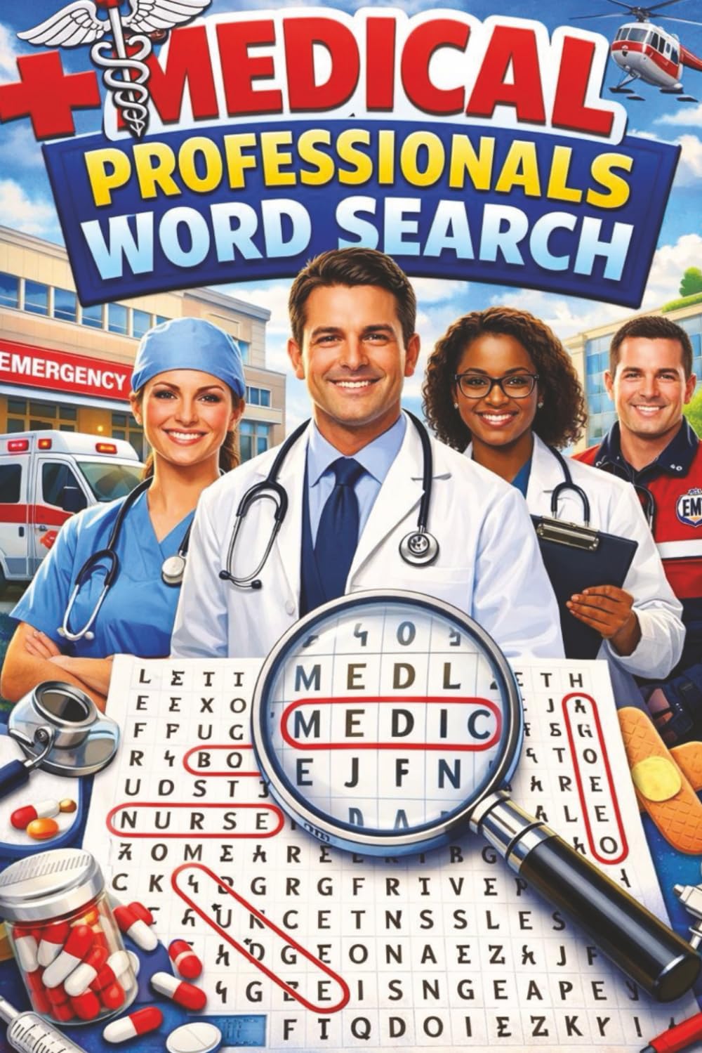 Medical Professionals Word Search Puzzle Book: A Fun and Educational Word Search Puzzle Book Featuring Healthcare Careers and Medical Terms