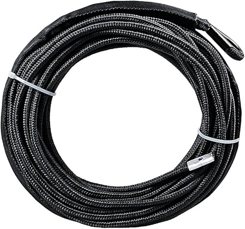 Miniatura 38 de Astra Depot Cuerda de cabrestante sintética de 12 hebras, 50 pies x 1/4 pulgadas, 7000 libras, protección contra el calor, ATV, UTV, KFI SUV, coche