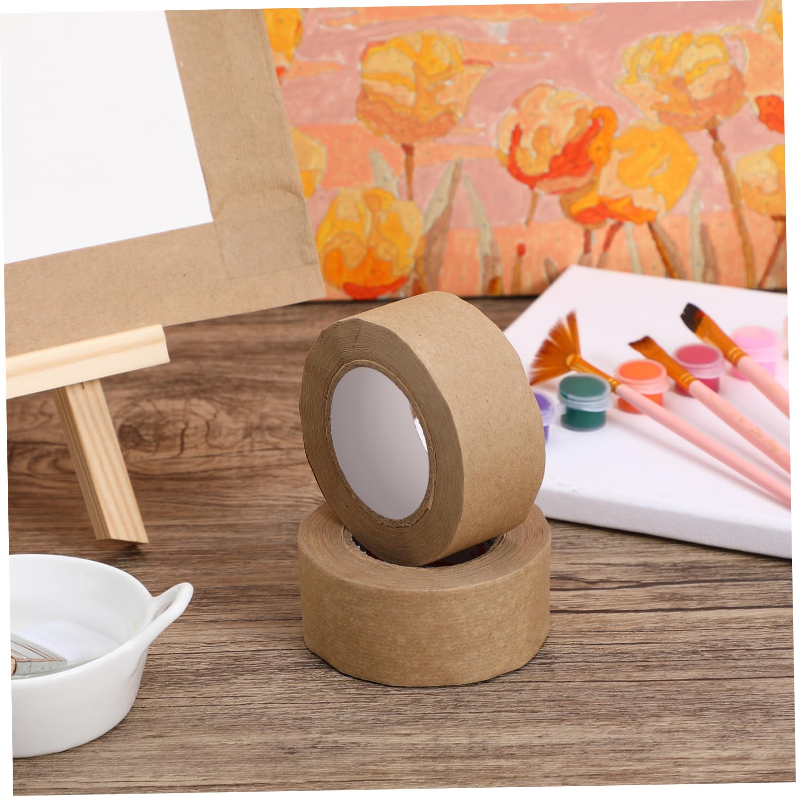 Artibetter 8rollen Wasseraktiviertes Klebeband Für Bilderrahmen Selbstklebendes Reißfestes Tape Für Kunstbewahrung Verpacken Von Bildern Wasserlösliches Klebeband Für Kreative Projekte