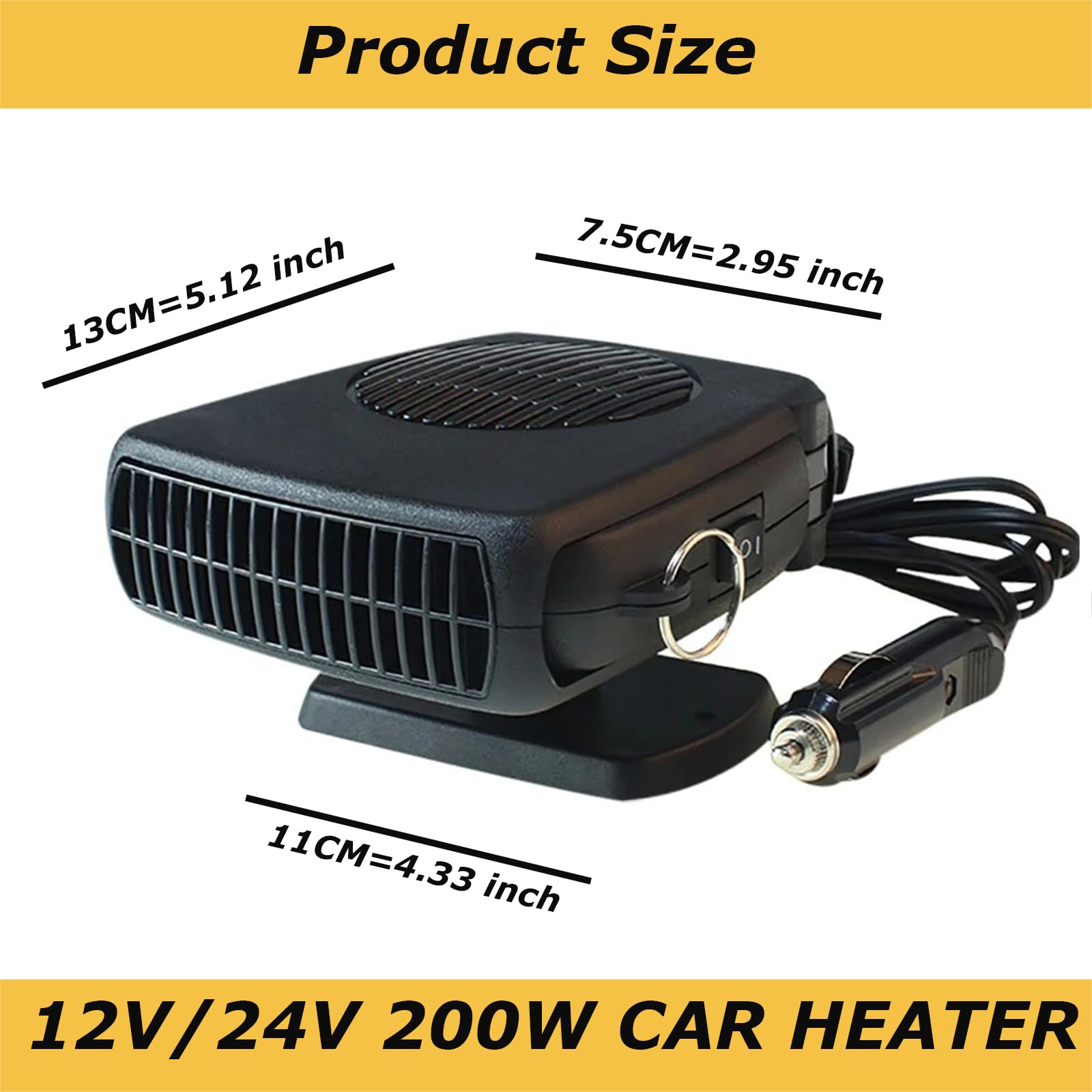 Windshield Defogger 12 Volt Cigarette Lighter Plug Heater Autozone