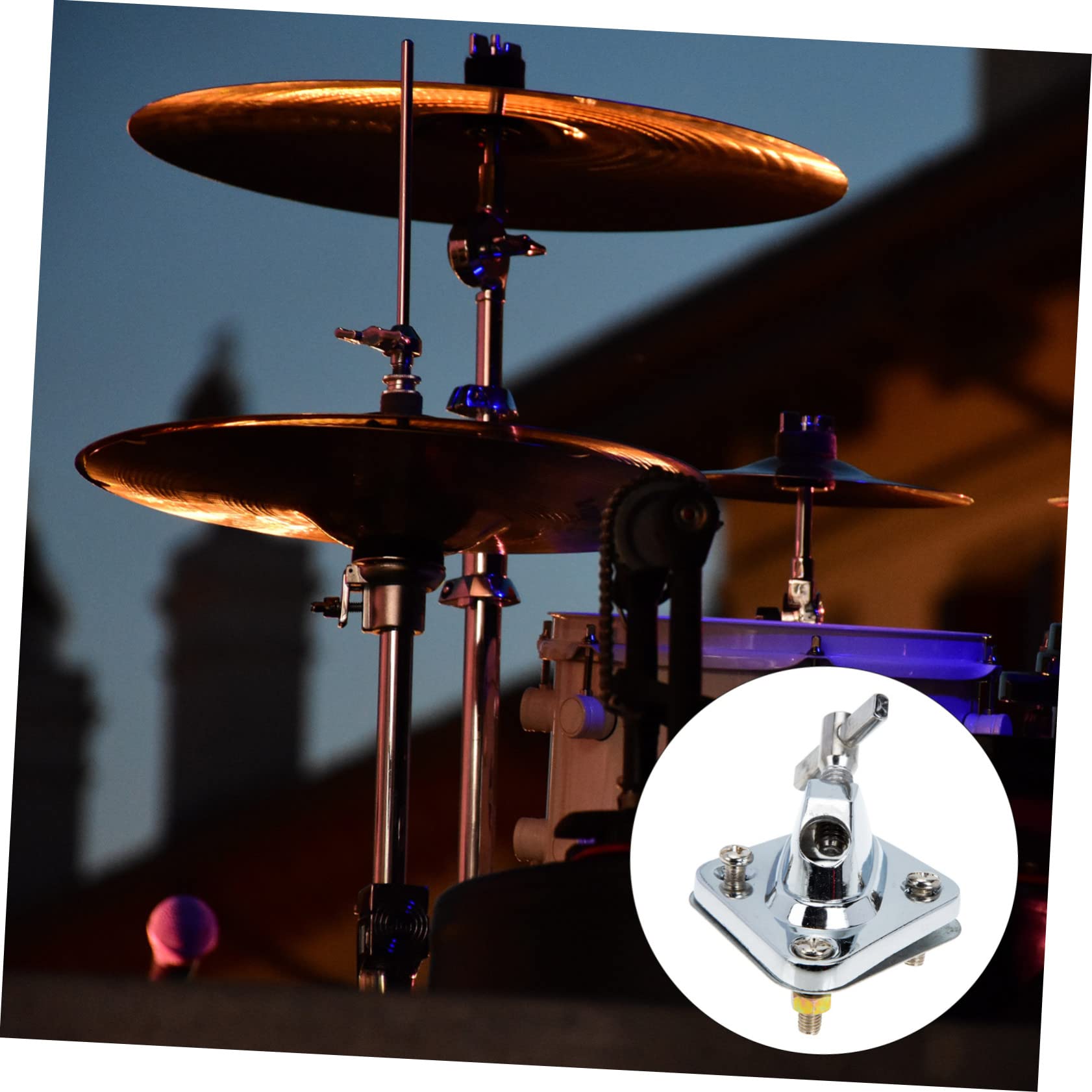 4piezas Base De Soporte De Accesorio De Percusión Para Reemplazo y De Instrumentos Compatible Tambores