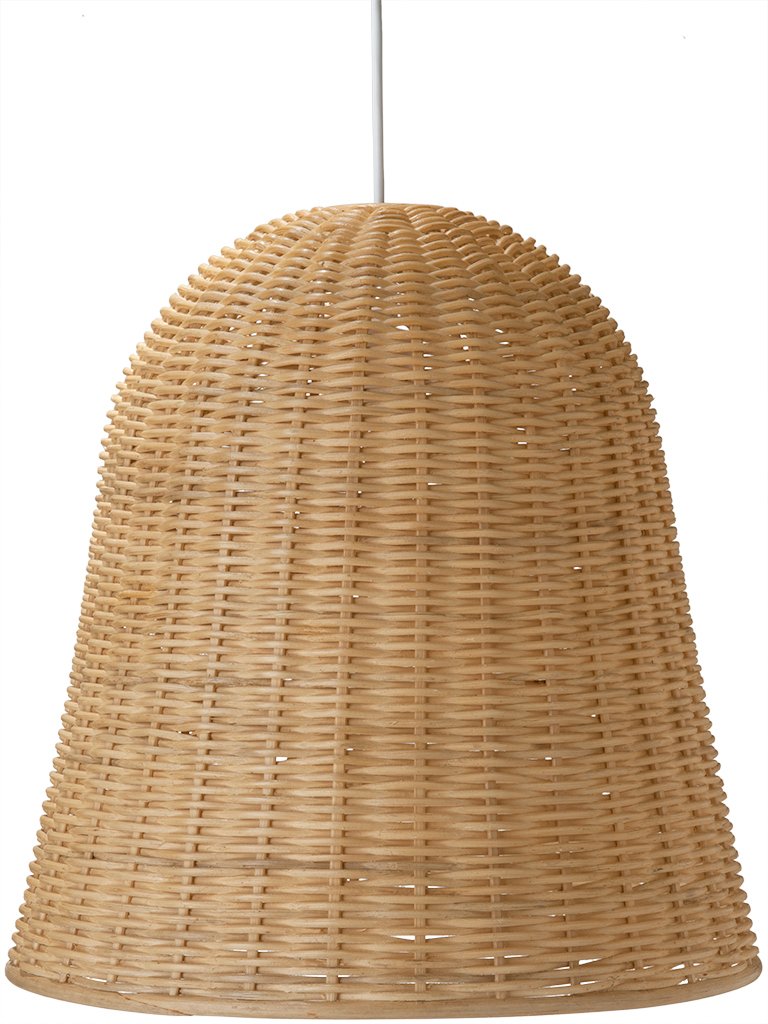 KOUBOO Wicker Bell Pendant Lamp, Natural