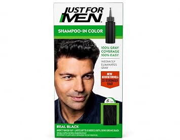 JUST FOR MEN Hair Color H-55 Real Black 1 Each (Pack of 5)