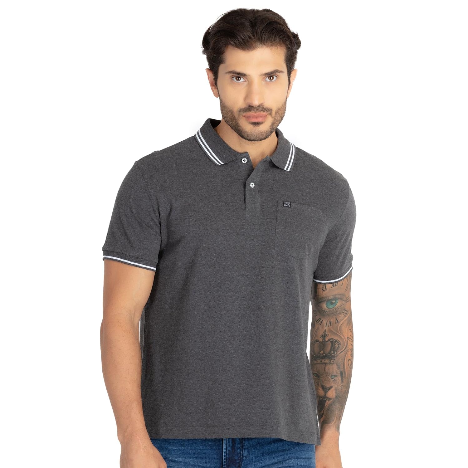 Mens Slim Fit Polo T-Shirt-image-43
