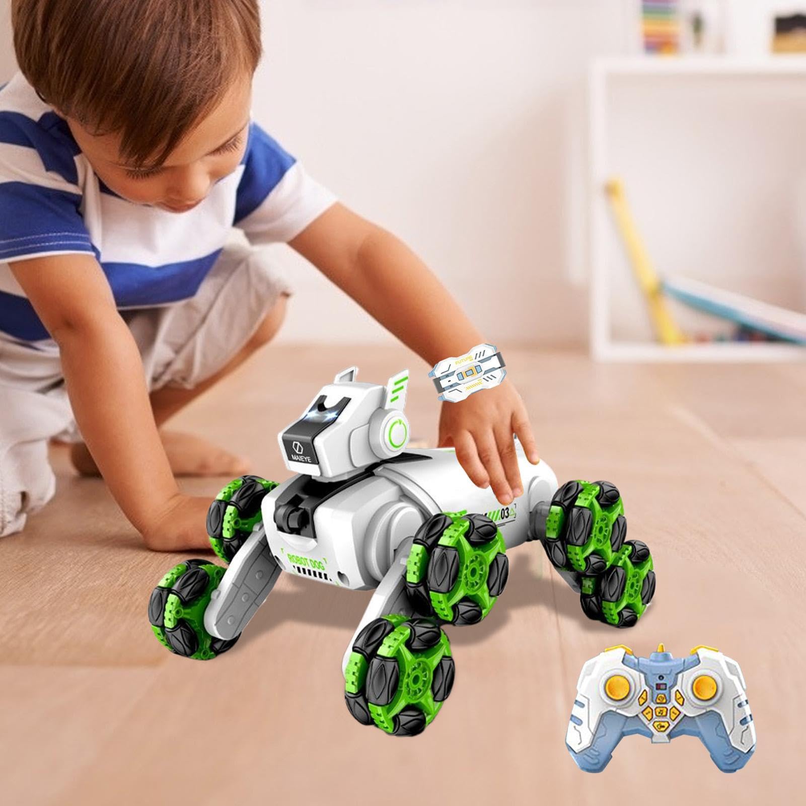 Cane robot, cucciolo di robot Cane robot intelligente 8WD portatile