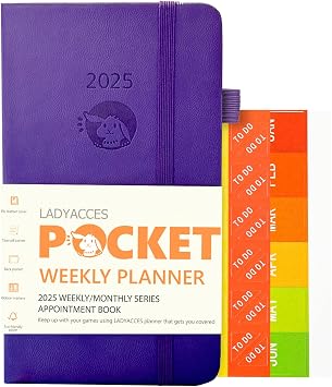 Amazon.com : 2025 Pocket Calendar by LADYACCES 2025 Weekly and Monthly ...