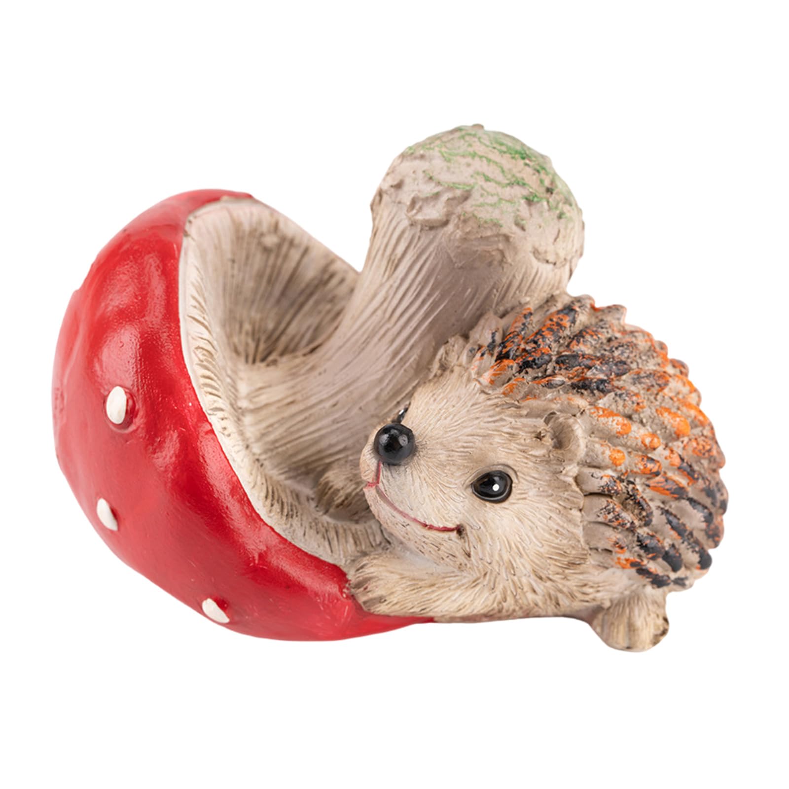 Snorvixre Resin Squirrels Mushroom Statue Ornaments Creative Simulated Animal Sculpture Miniatures Figurine Courtyard Resin Ornaments