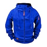 Tactical Sweatshirts Mens Full Zip Hoodies Long Sleeve Outdoor Cargo Hooded Sweat Shirts Sport Jacket with Pocket
