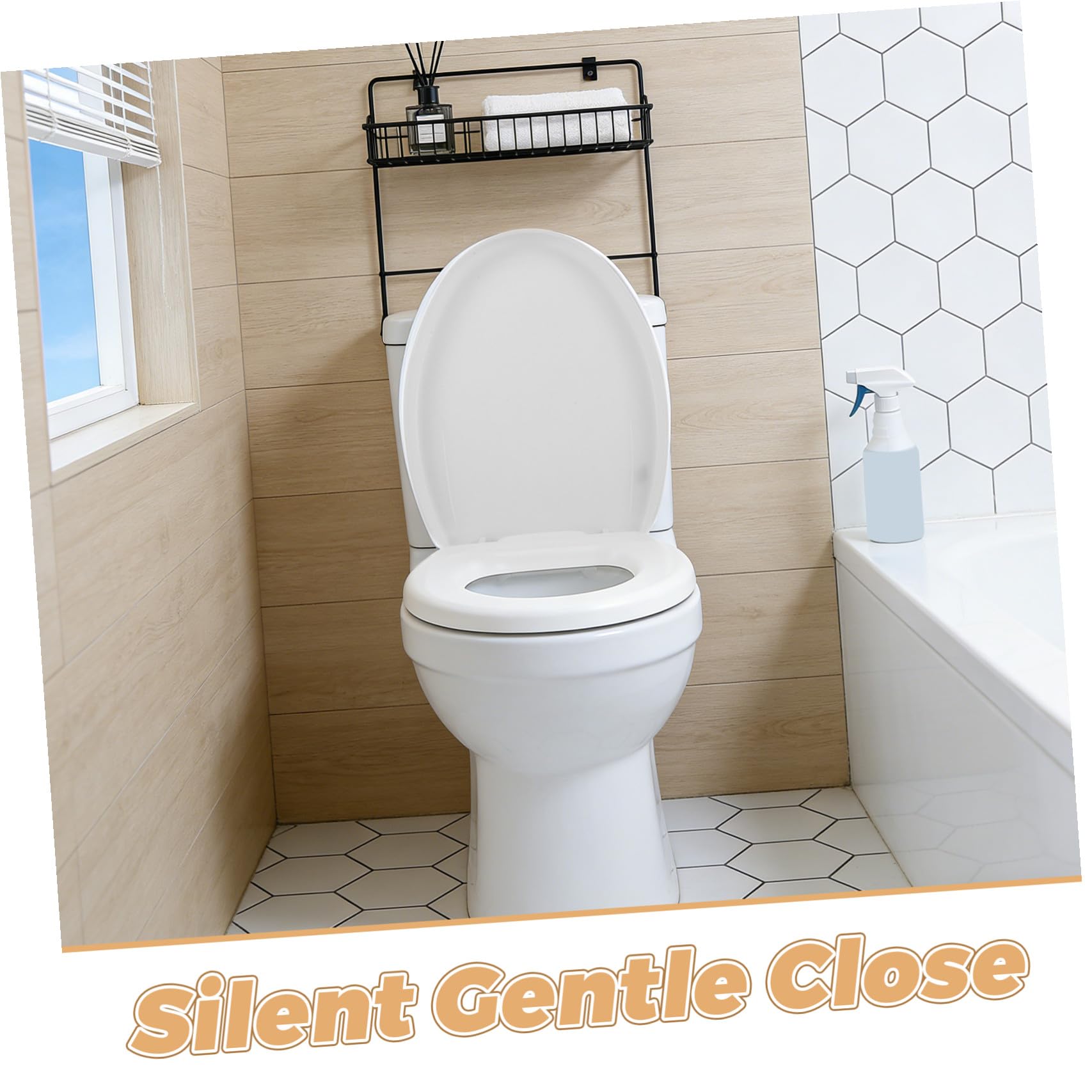 Asiento de Inodoro de Espuma Eva Acolchado y Grueso Cierre Suave y Fácil Instalación para Baño Familiar y Personas Mayores