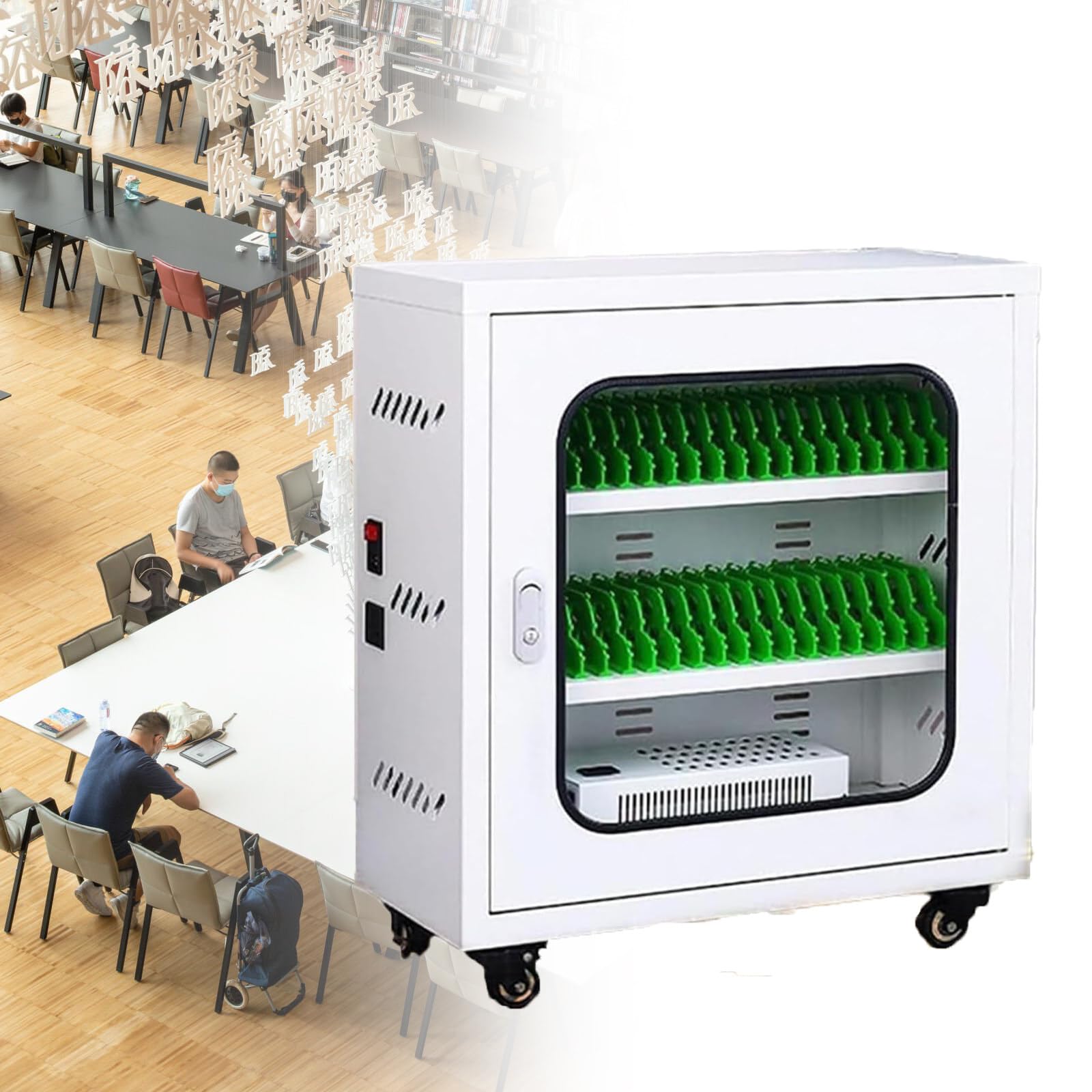 GTHTUHFD Cell Phone Usb Charging Station Lockers - Mobile Phone Charging Cabinet,Rechargeable Cell Phone Locker Storage Charging Station For Events,Schools,Offices,50Slots-50,40Slots