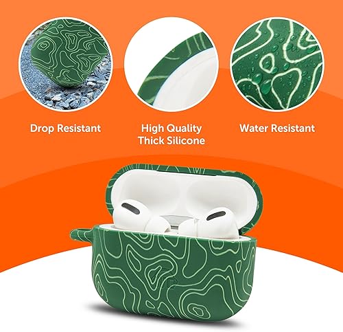 Miniatura 5 de WC CaseZ AirPods Pro - Funda protectora de silicona suave con llavero para Apple AirPods Pro y AirPods Pro 2 por Wicked Cojines, a prueba de golpes,