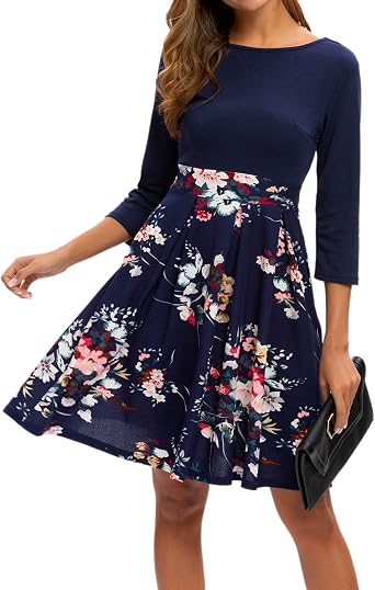 Vintage Dresses Party Floral Swing 