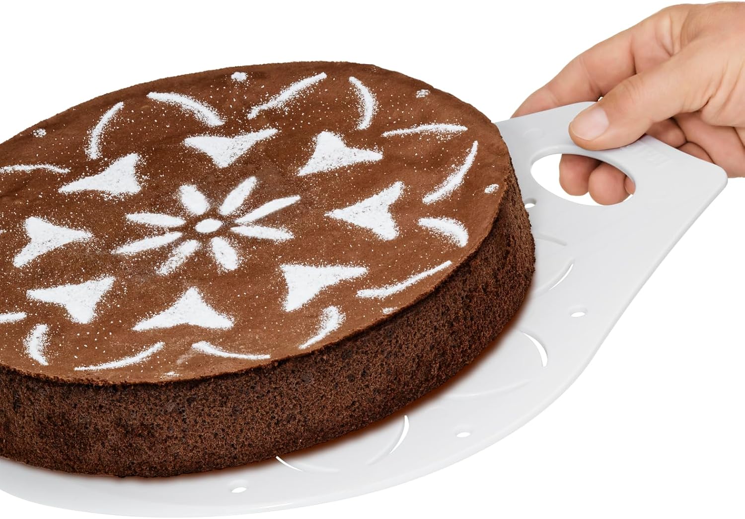 KAISER Pâtisserie Cake Server/Stencil, Ø 37cm. Flattened Edge, Attractive Cake Decoration, high-Quality Workmanship