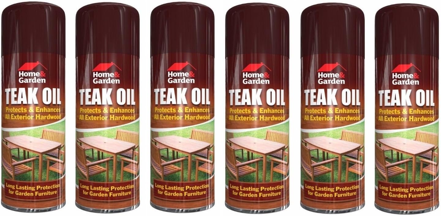 Teak Oil Spray Indoor Outdoor Garden Furniture Decking Hardwood