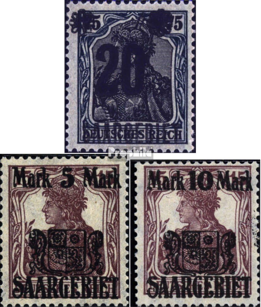 SAAR 50-52 (Complete.Issue.) unmounted Mint/Never hinged ** MNH 1921 Germania (Stamps for Collectors)