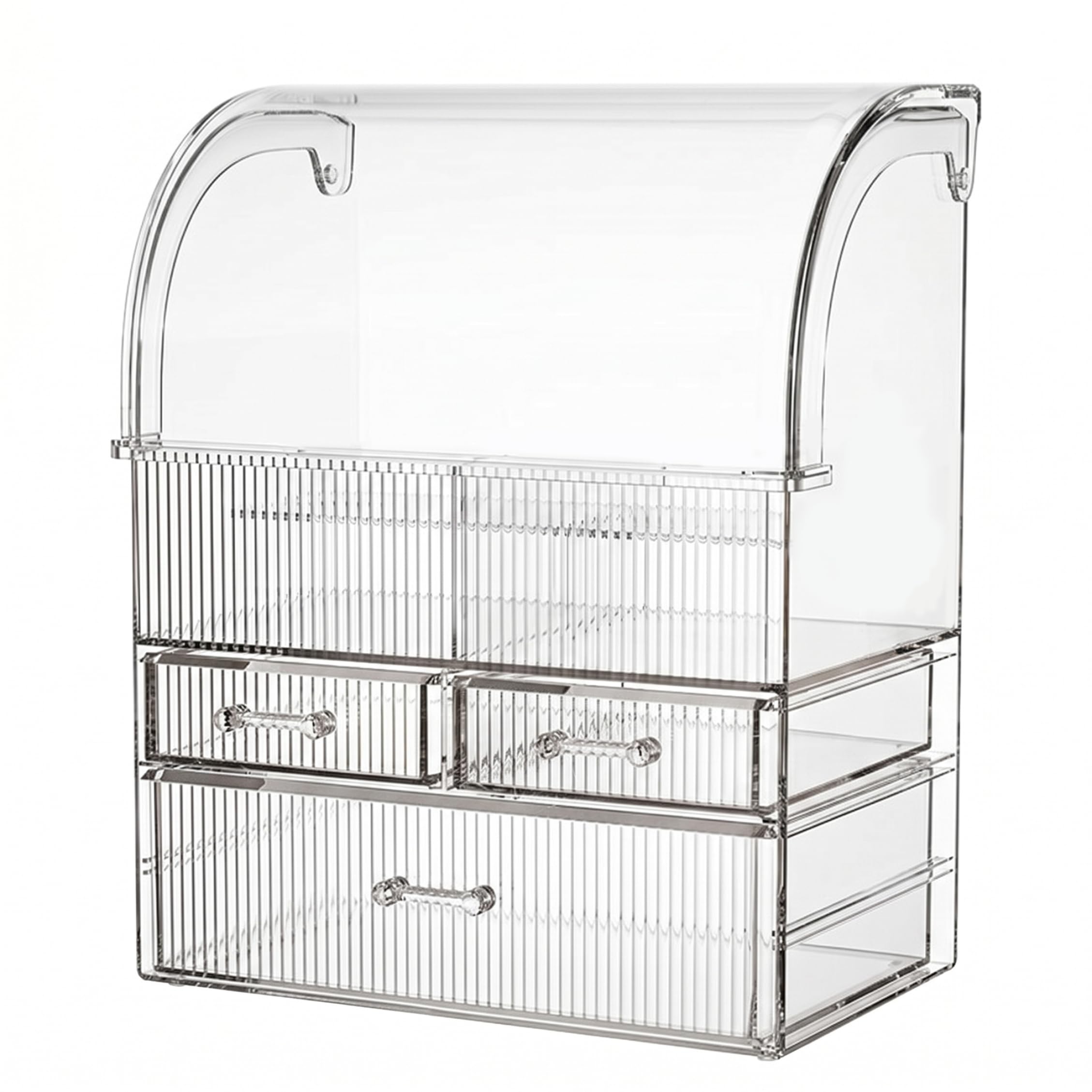Grand Organisateur Maquillage en Acrylique premium anti-poussière pour produits de luxe