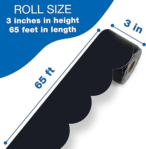 Vista 176 de Carson Dellosa Grow Together - Bordes de madera clara para tablón de anuncios de 65 pies, 1 rollo de ribete natural para pizarra blanca, corcho