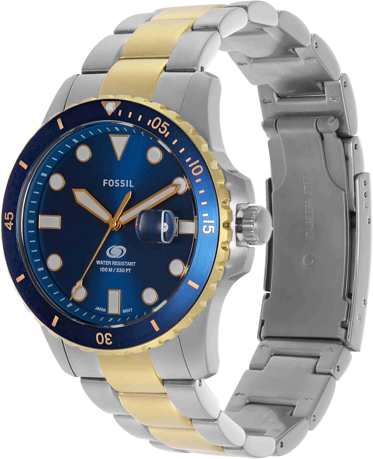 Fossil Men's Fossil Blue Quartz Stainless Steel Three-Hand Watch - Image 3