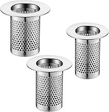 Shower Drain Hair Catchers, 3 Sizes Hair Catcher for Shower Tray Filter Stainless Steel Bathtub Drain Strainer for Bathroom Sink