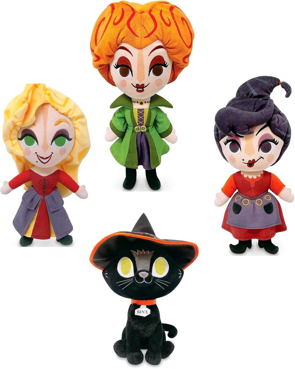 Disney Hocus Pocus Sanderson Sisters Plush Dolls Set Of Mary Sarah Winifred
