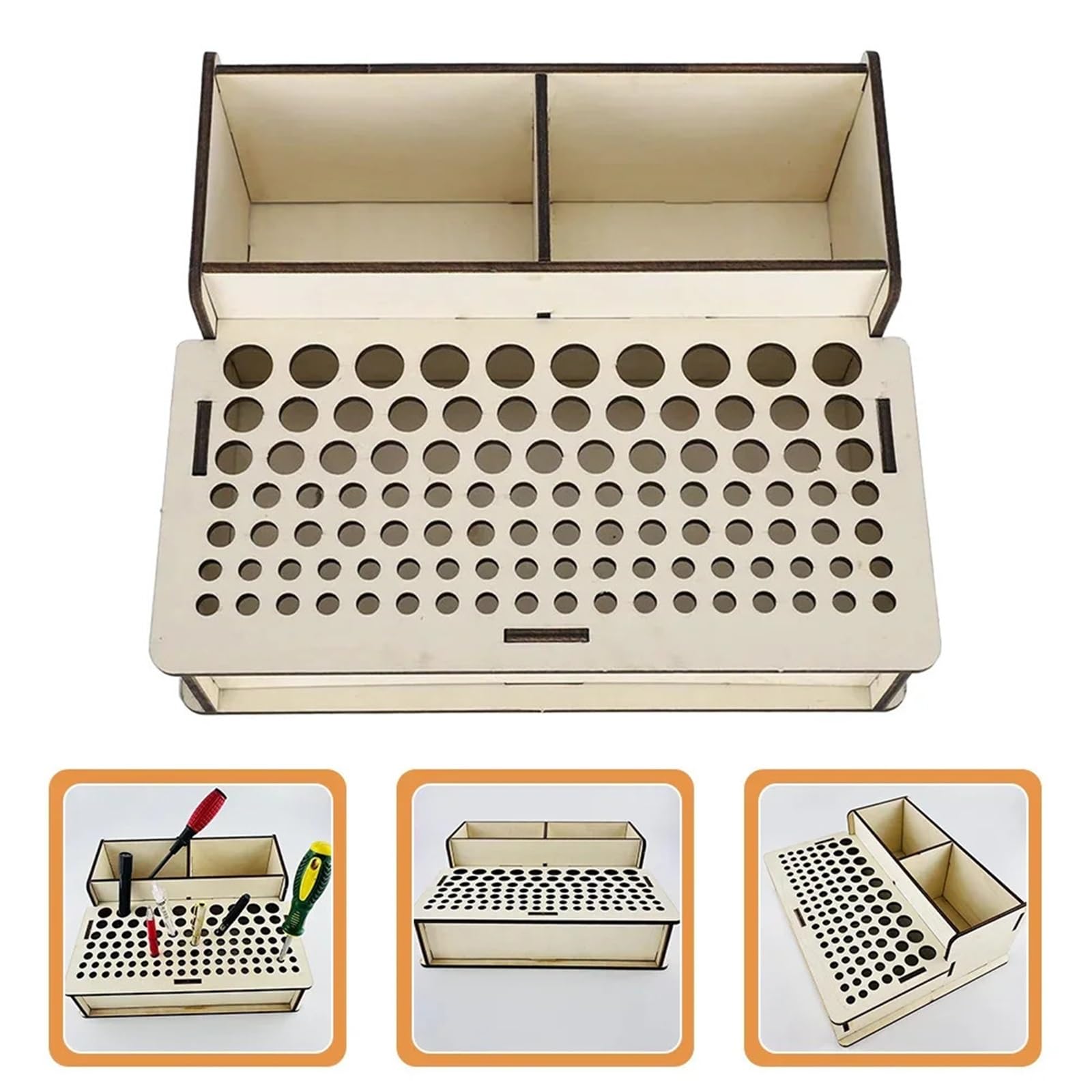 Werkzeughalter Holz-Werkzeug-Aufbewahrungsbox-Halter