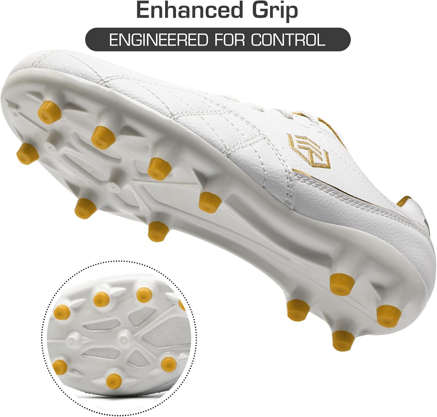 Kids Soccer Cleats Boys Girls Firm Ground Soccer Shoes Outdoor Training Athletic Sneakers Professional Spikes Youth Turf Football Shoes Unisex