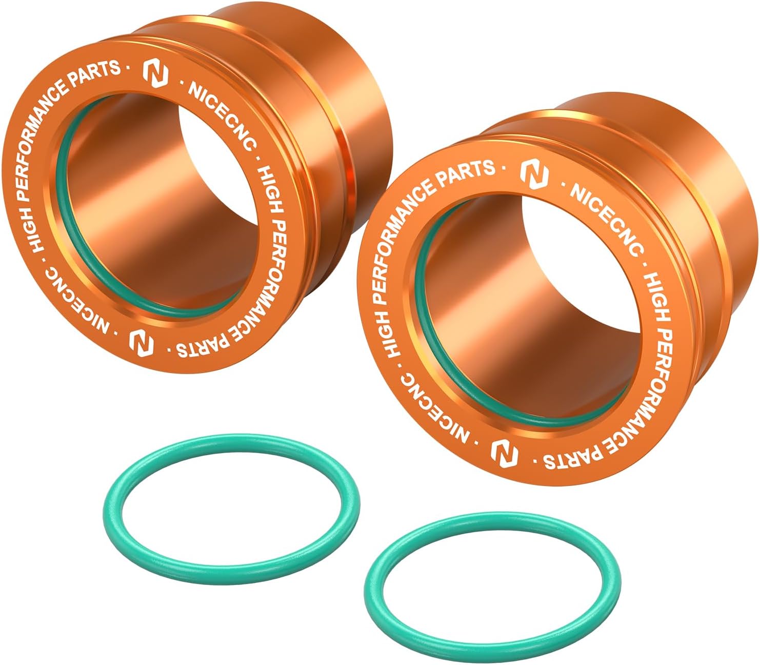 NICECNC Dirt Bike Front Wheel Spacers Hub Collars Compatible with KTM 125-530 SX SX-F XC-F 03-14 125-530 EXC EXC-F XCF-W XC-W 03-15,Compatible with Husqvarna TC FC TE FE 125-501 2014,See Fitment