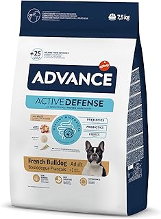 Advance Mini French Bulldog, Food for Adult Dogs with Chicken, 7.5 kg