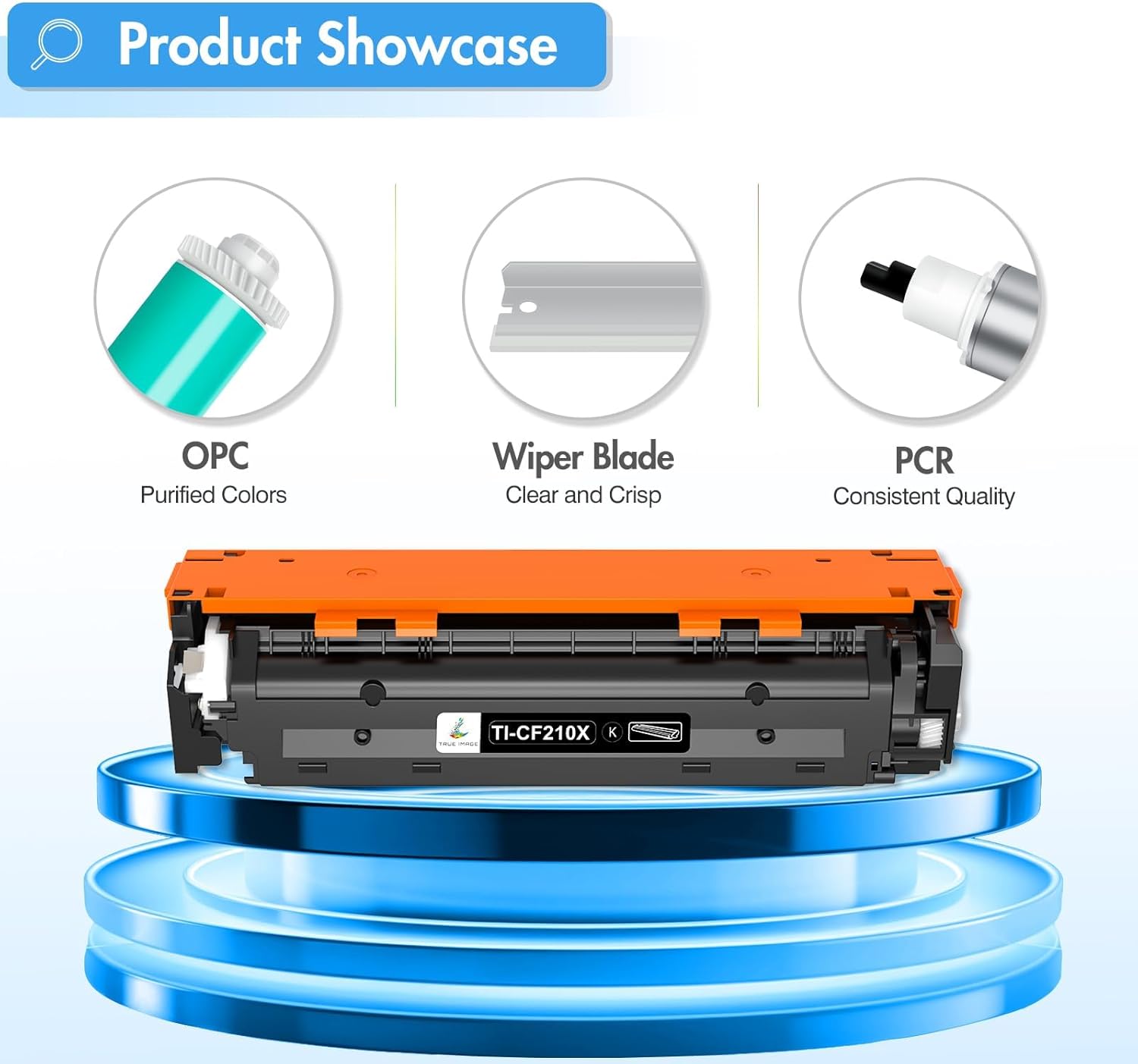 TRUE IMAGE Compatible Toner Cartridge Replacement for HP CF210X 131A 131X CF210A for HP LaserJet Pro 200 Color M251nw MFP M276nw M251n M276n M276 M251 Printer Ink ( Black, 1Pack)