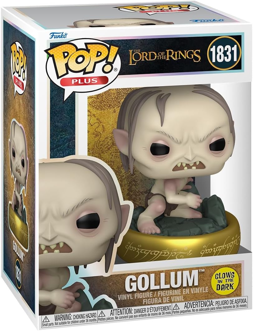 Funko Pop! Plus: The Lord of The Rings - Gollum - Glow in The Dark - Collectable Vinyl Figure - Gift Idea - Official Merchandise - Toys for Kids & Adults - TV Fans - Model Figure for Collectors