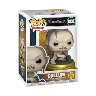 Funko Pop! Plus: Lord of The Rings – Gollum – Glow in The Dark – Figurine en Vinyle de Collection – Idée Cadeau – Produit Officiel – Jouets pour Enfants et Adultes - Les Beatles, Paul McCartney, John Lennon, RIngo Starr, George Harrison