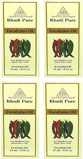 Khadi Pure Herbal Eucalyptus Essential Oil, 15 ml (Pack of 4)