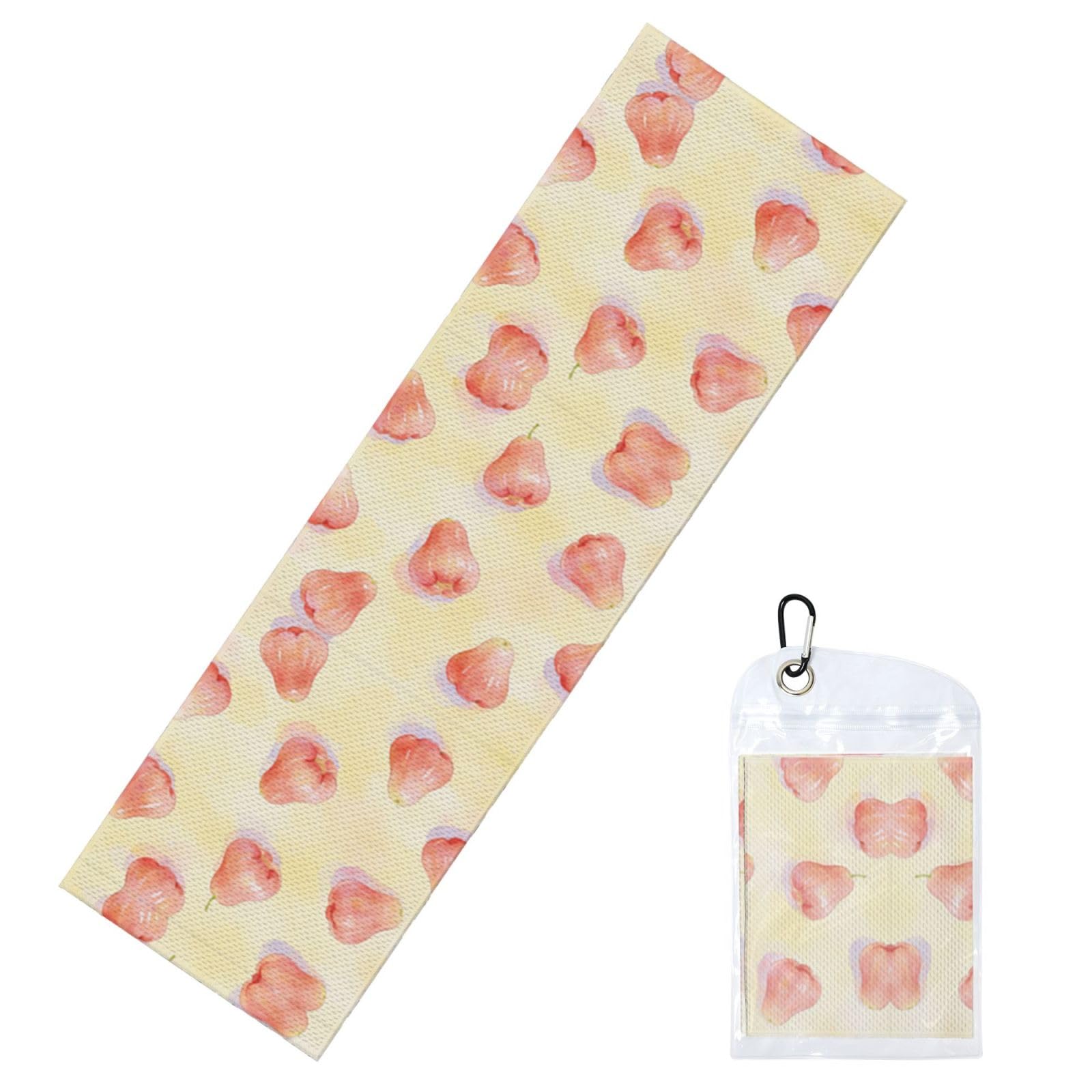 DUYIOKH Blush Fruit Print Cooling Towel, Portable Towel for Gym Workout Golf Beach World Cup Sports Hot Weather