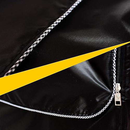 Miniatura 5 de Cubierta de lavadora, cubierta de lavadorasecadora para máquina de carga frontal impermeable a prueba de polvo (XXL, negro)