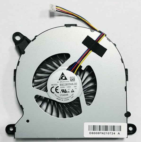 Fleshy Leaf CPU Cooling Fan Replacement for Intel NUC8 NUC8i7BEH NUC8i5BEH NUC8i3BEH BSC0805HA-00 5V - 1