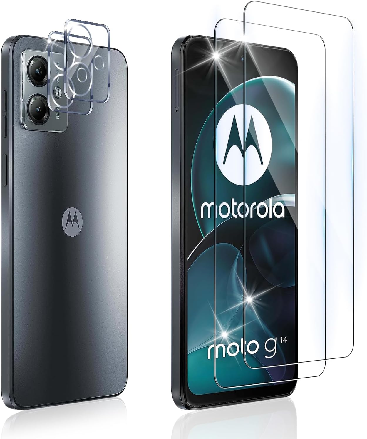 DOSMUNG Panzerglas Für Motorola Moto G7 - 2er Set Mit 9H Härte