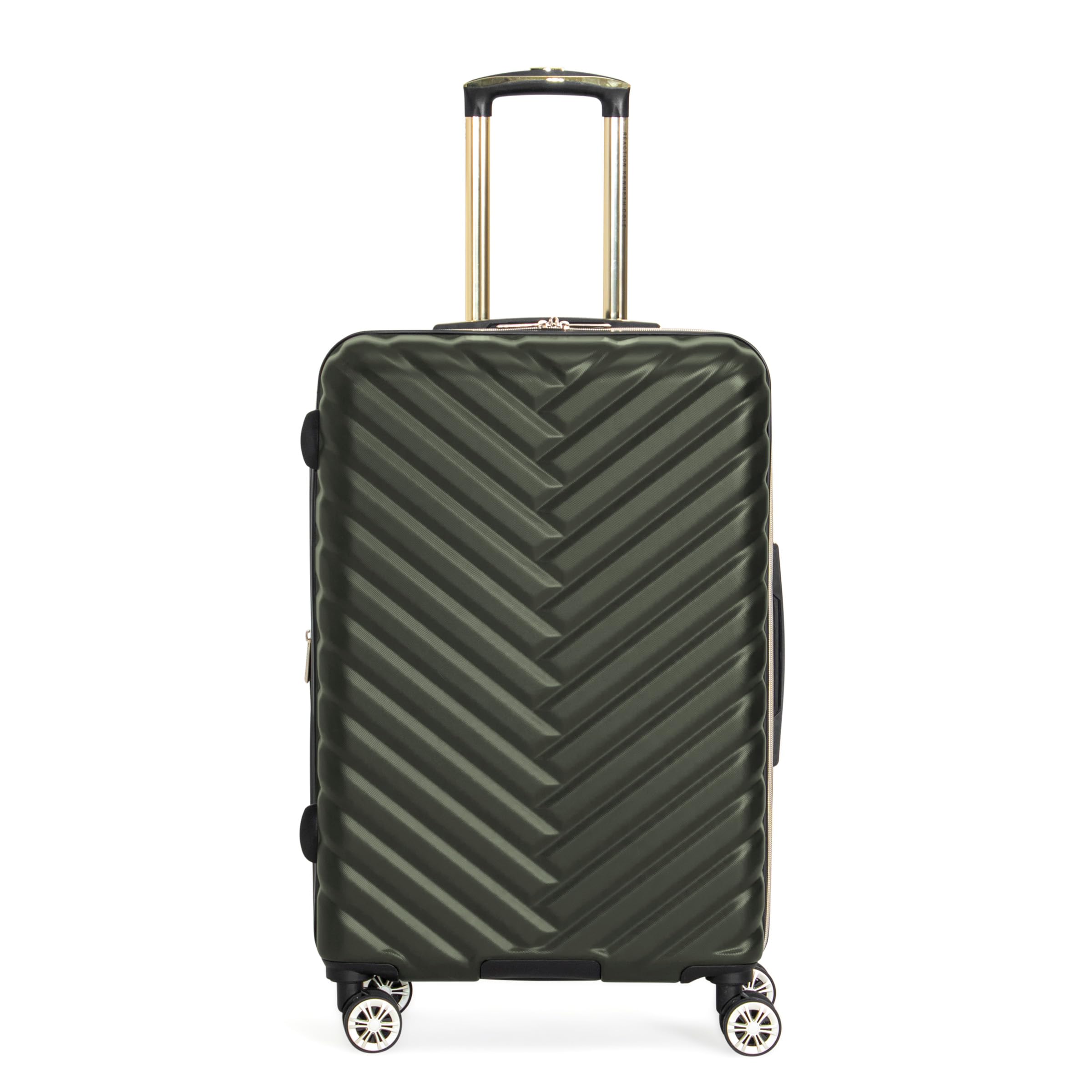 Valise extensible Kenneth Cole Madison chic à chevrons avec design rigide et finitions premium - 7