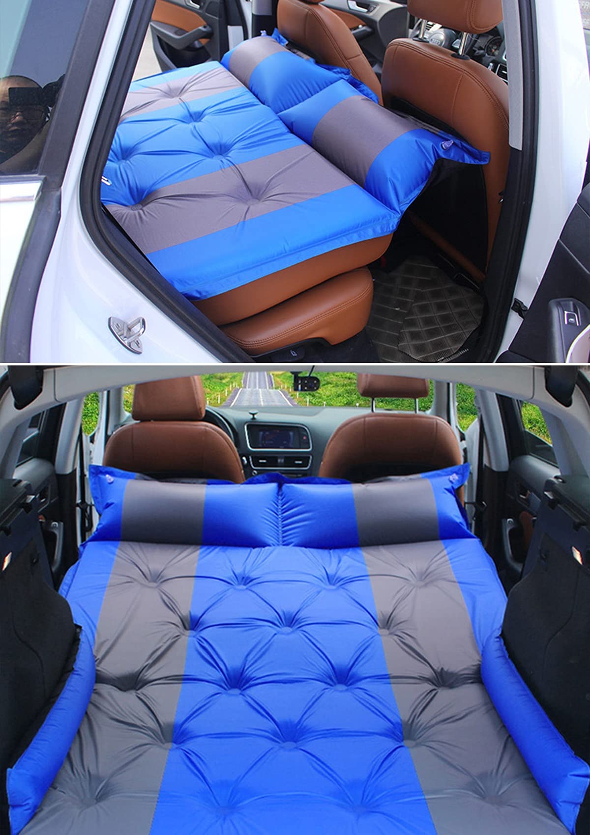 Matelas à Rallonge Automatique Pour Voiture – Lit Gonflable Pour Siège Arrière, PVC, Charge 200kg, -20°C à 60°C