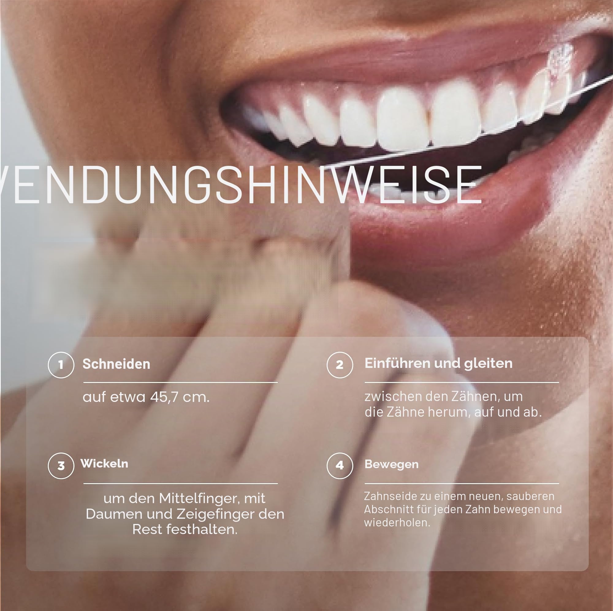 Reach Johnson & Johnson Mint gewachste Zahnseide, 200 Meter, 6 Stück