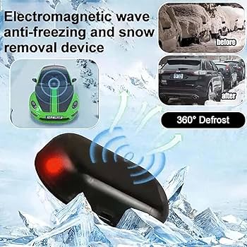 FJXMLDM Electromagnetic Wave Anti Freezing And Snow Removal Device, Defroster For