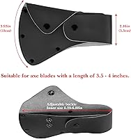 Vista 8 de Linkidea Axe Knife Sheath for 4'' Axe Edge, Double Snap Hatchet Protector Case, Logging Tools Scabbard for Outdoors Work