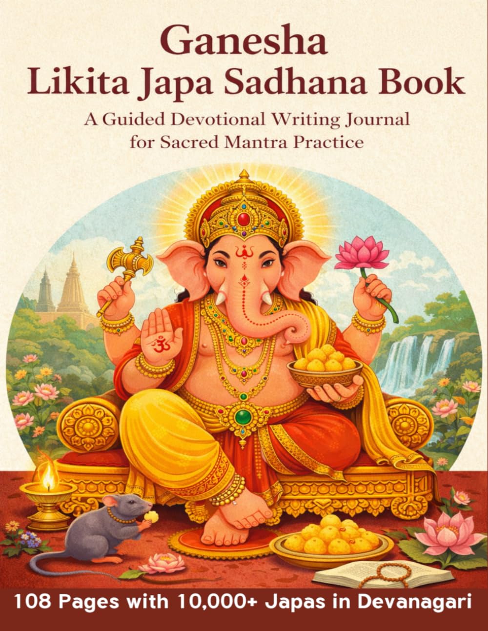 Ganesha Likita Japa Sadhana Book: A Guided Devotional Writing Journal for Sacred Mantra Writing Practice (Likhita Japa Books Devanagari - Hindi and Sanskrit)