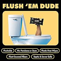 Vista 3 de DUDE Toallitas – Toallitas desechables – Paquete de 6, 288 unidades – Manteca de karité suave – Extra Grande – Vitamina E y Aloe – Seguro