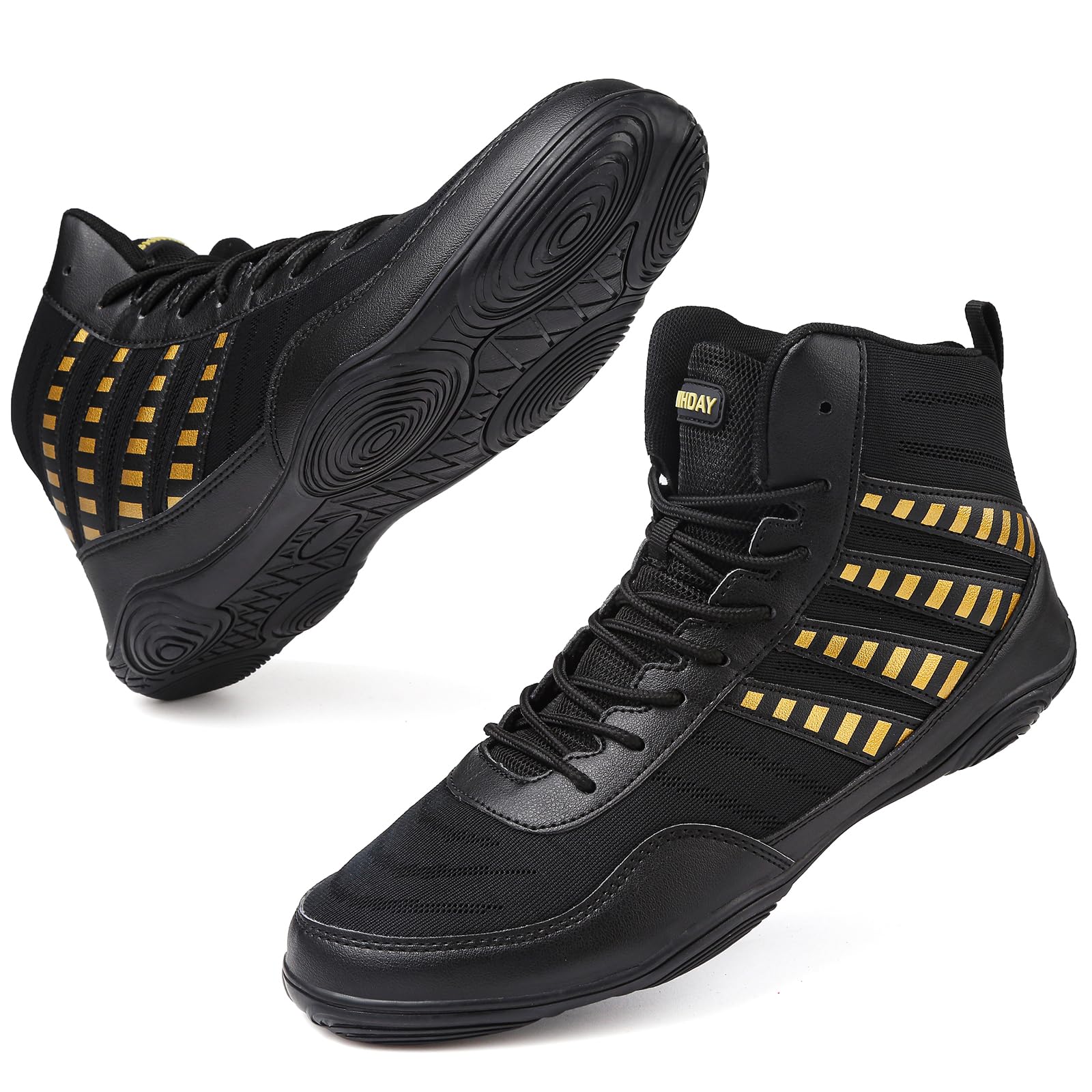 Wrestling Shoes Boxing Shoes for Men Pro Wrestling Boots High Top Fitness Weightlifting Powerlifting Shoes