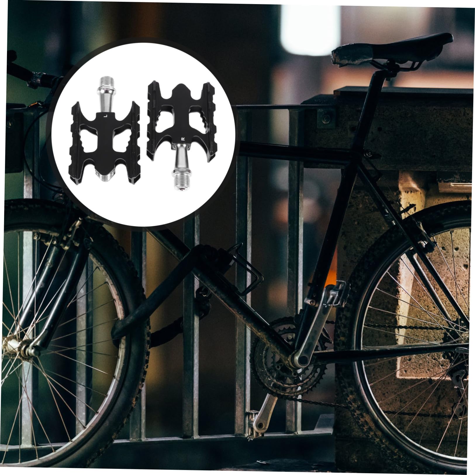 Mikinona 1 par de Bicicleta de Plataforma Antideslizantes Planos de Aleación Ultra Liviana para Bicicletas de y Carretera Impermeables y Resistentes la Abrasión